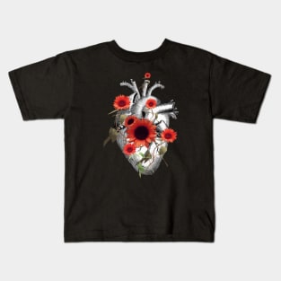 Floral heart 21 Kids T-Shirt